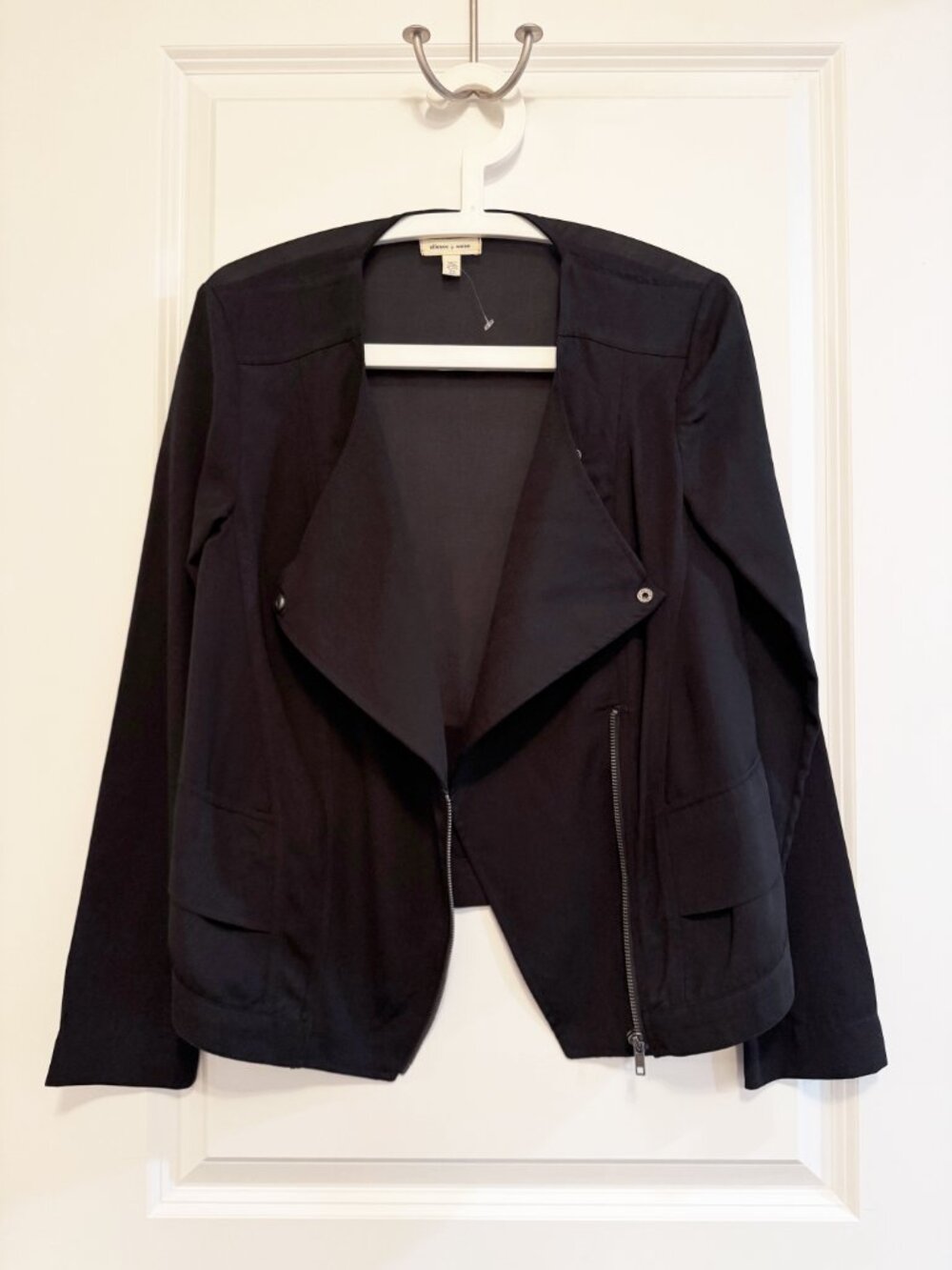 URBAN OUTFITTERS Silence + Noise Black Sheer Biker Jacket – Size XS – NWOT